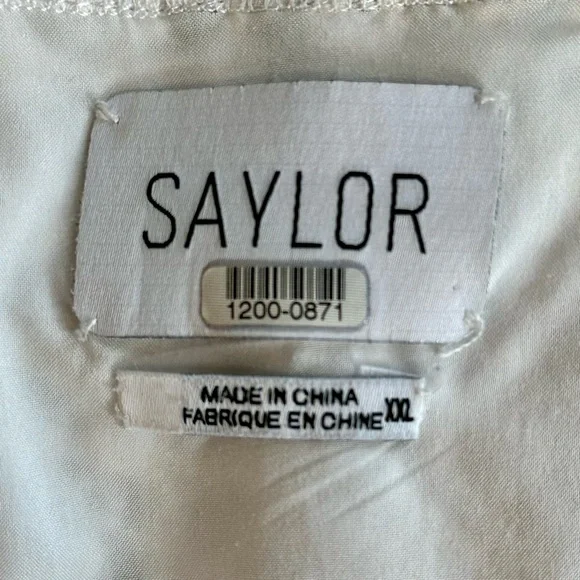 #D2 Saylor Robbie White Lace & Floral Mini Dress - Picture 9 of 9